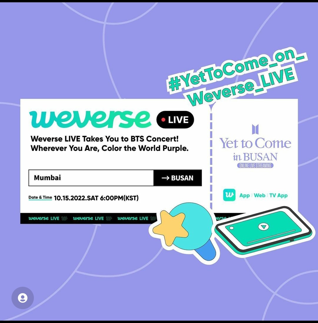 PreetiShail's tweet photo. Trying my luck to win this.If you haven't made your ticket do it right now on @weverseofficial app. You can be the lucky winners  and you can get 1 coupon exchangeable for a WORLD EXPO 2030 BUSAN KOREA CONCERT BTS<Yet To Come> 
In BUSAN concert ticket #yettocome_on_weverse_live https://t.co/kATDE4fJmm