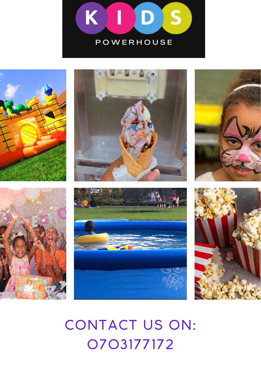 kids_powerhouse's tweet photo. Whenever you need a service provider for all your children’s party entertainment do not hesitate to call us in.

We bring the party to you!!!! 🥳

#kidsentertainment
#Bouncingcastles
#Cartooncharacters 
#icecream #popcornmachine https://t.co/QqdHJikx7j