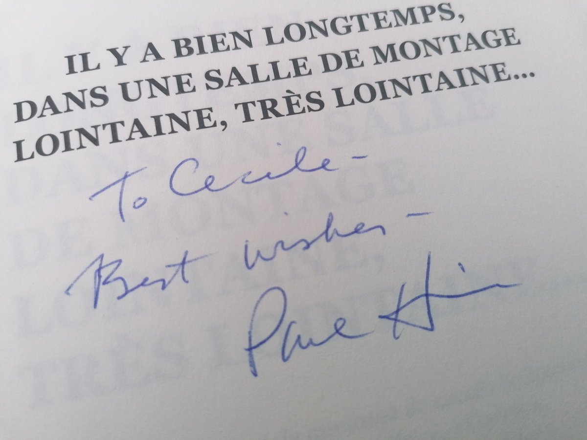Claudiaiwv's tweet photo. So, yesterday was a really good day βΊοΈπ€©
(ps: editors, read his book, it's a gem!)
#PaulHirsch #EditingMasterclass #Fangirl #RespectTheMaster https://t.co/31OMx3nyHu
