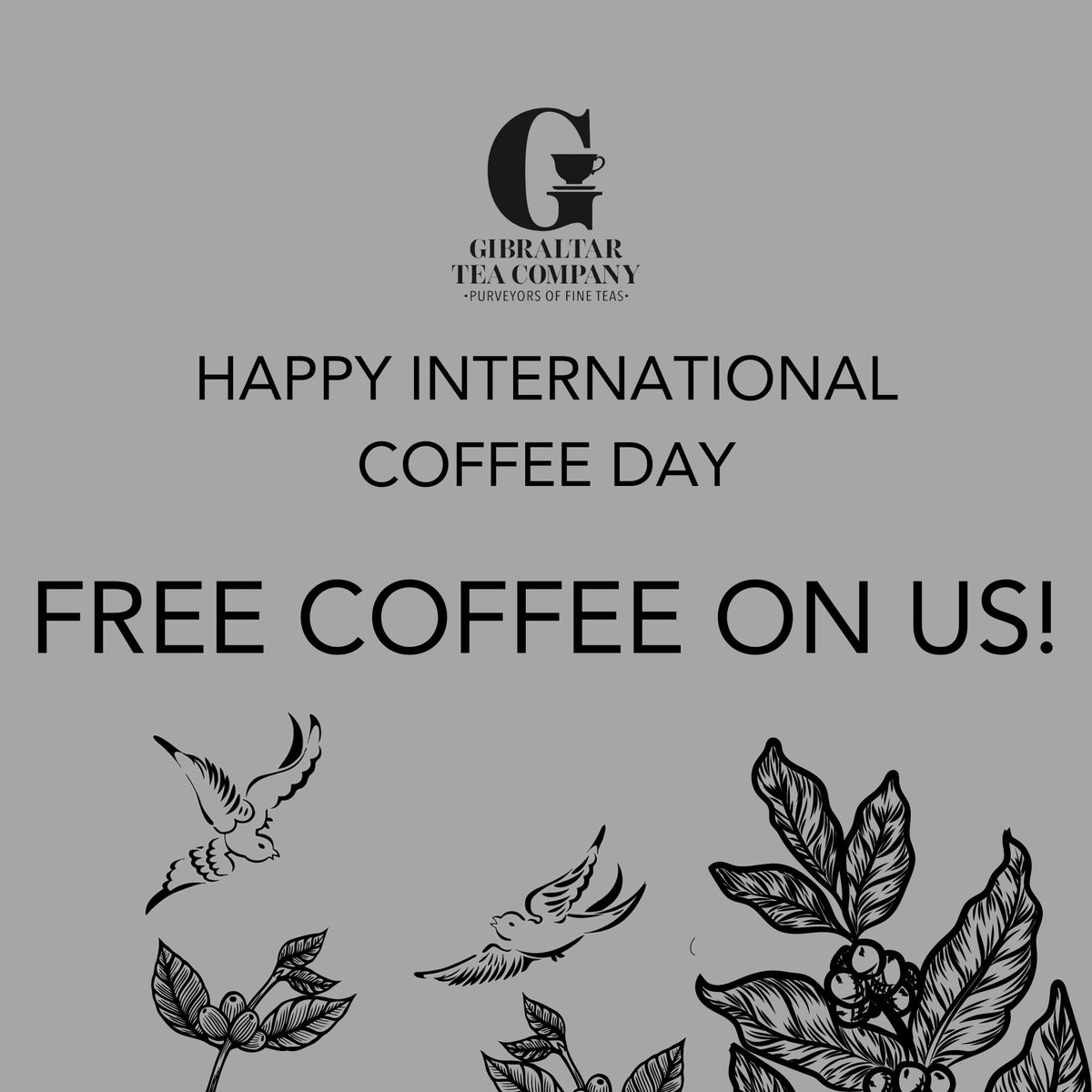 To celebrate #InternationalCoffeeDay and for today only we are giving you a free coffee with a piece of our delectable double chocolate cake or carrot cake! Open 10am-2pm T&Cs apply