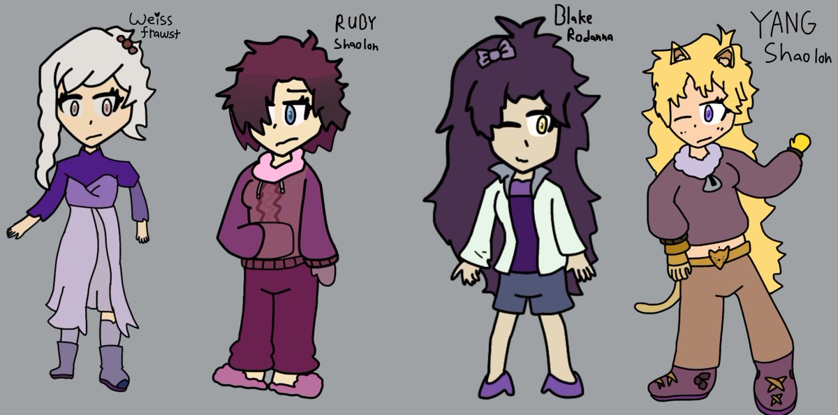 iminawa's tweet photo. Rwby Swap au cuz why not
Meet Team WRBY (I may make a wattpad story with info on them and like, maybe a whole story.)
#Art #Rwby #RWBYfanart #Wrby #TeamWrby #WrbyAu https://t.co/4ly5J7bKij