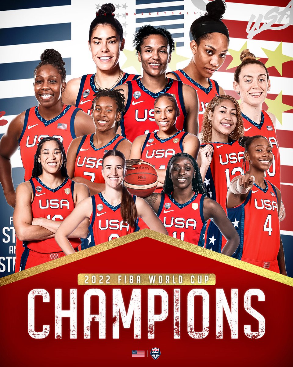 🥇🥇 🇺🇸 #USABWNT are BACK to BACK to BACK to BACK #FIBAWWC CHAMPIONS 🥇🥇