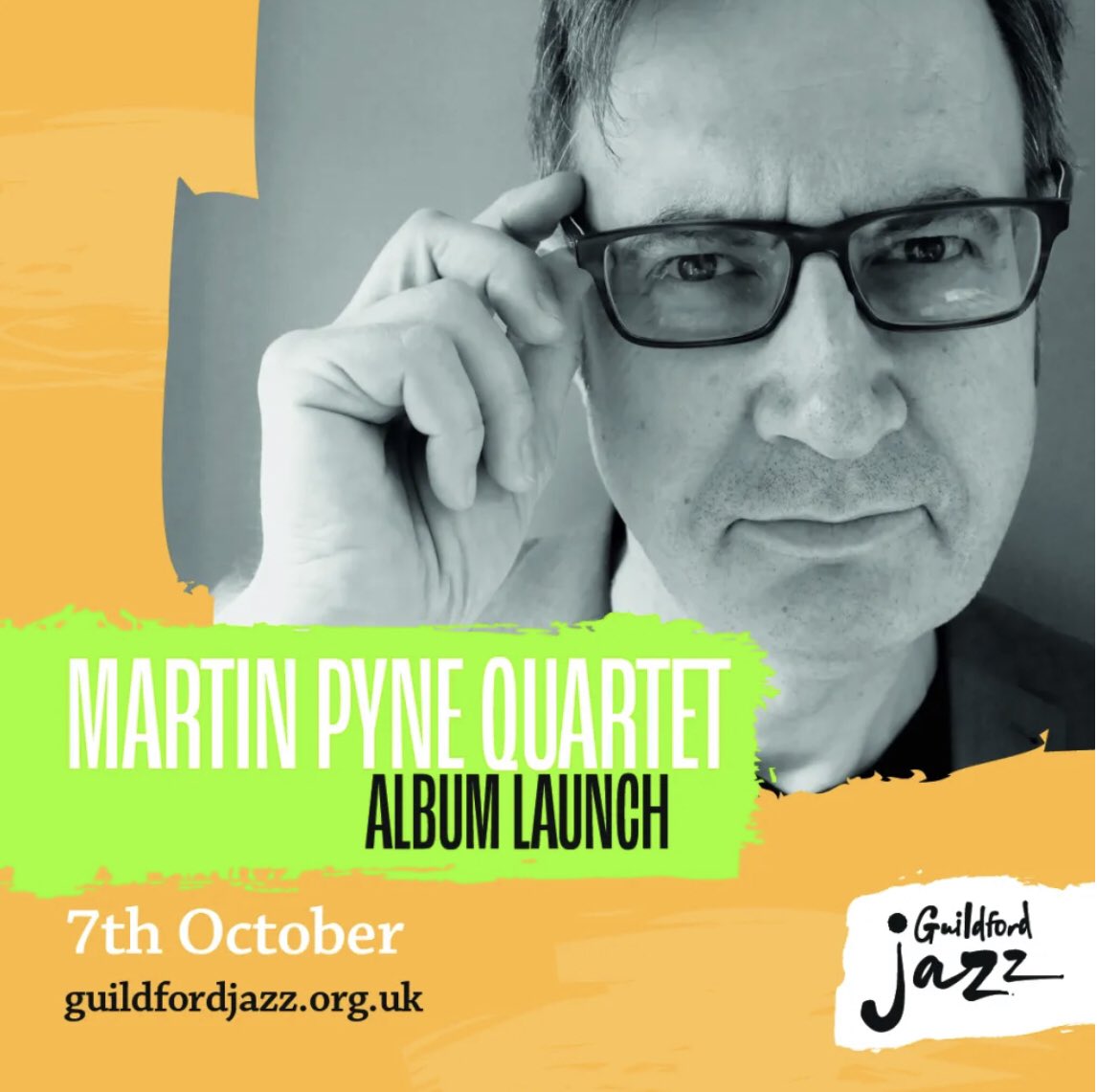 Join us for a very special album launch from the @MartinPyne Quartet on Friday 7th October at the @YvonneArnaud ‘s Mill Studio. ‘A New Pavan’ already has rave reviews! Info & tickets here guildfordjazz.org.uk/whats-on/jazz-… 🎷🎶