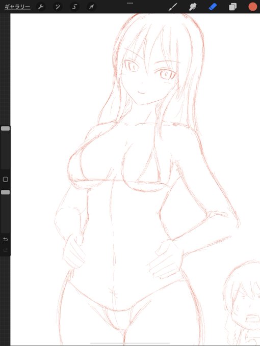 アタリ、

万人受けする肉体なエリーさん描く。 