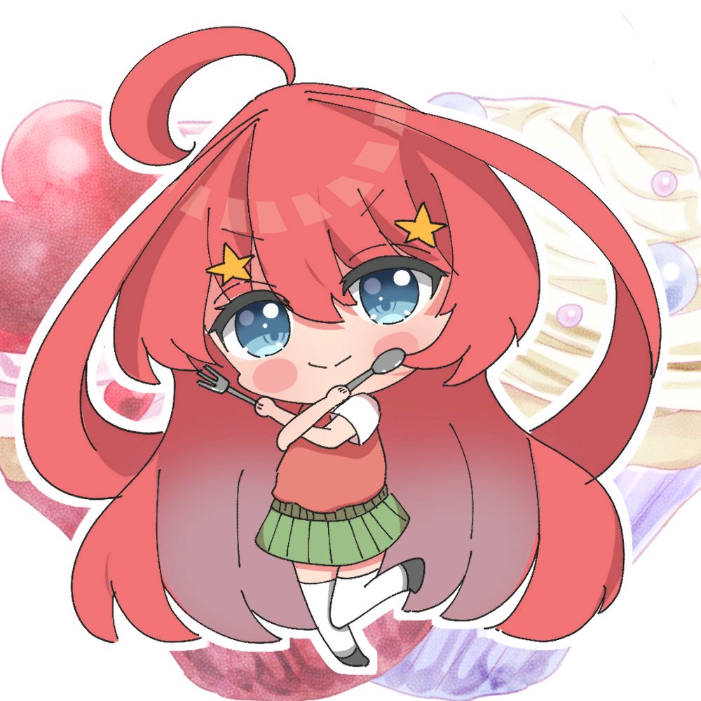 猫タシさんがTwitterに投稿した中野五月(五等分の花嫁)のイラスト。