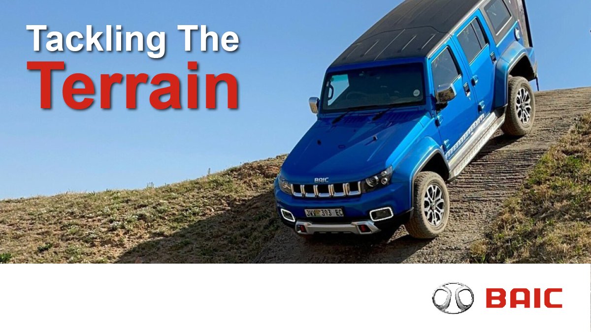 baic_automobile's tweet photo. With a ground clearance of 210mm, approach angle of 37 degrees and departure angle of 31 degrees, the B40 PLUS is ready to tackle any terrain on and off the road. Visit https://t.co/WWNHqIMej4 to book a test drive. #BAICSA #BAICBSERIES #BAICSUV #BAICB40PLUS #BREAKINGBOUNDARIES https://t.co/4QvL5fvsx0
