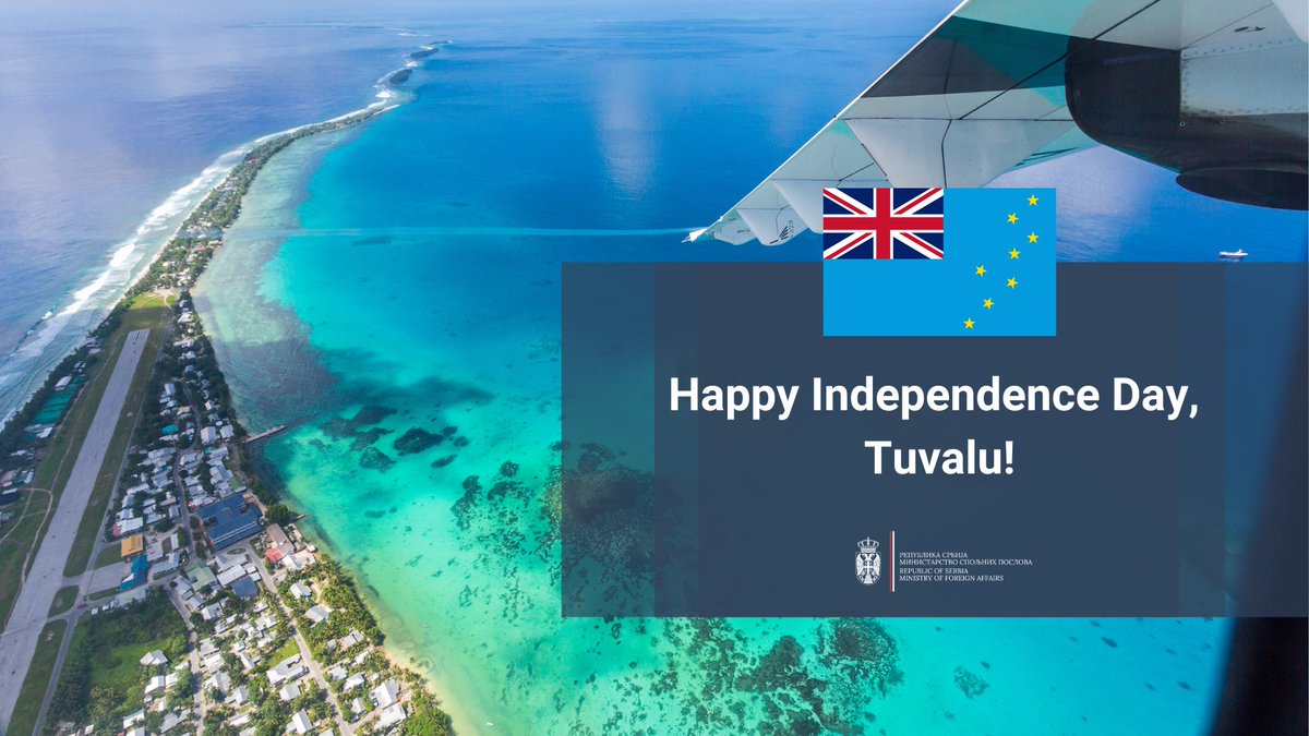 We wish our colleagues from @Tuvalu_MJCFA and to the people of #Tuvalu 🇹🇻 a joyful #IndependenceDay!