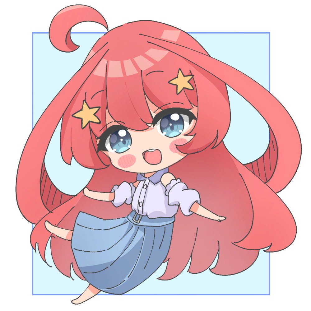 猫タシさんがTwitterに投稿した中野五月(五等分の花嫁)のイラスト。
