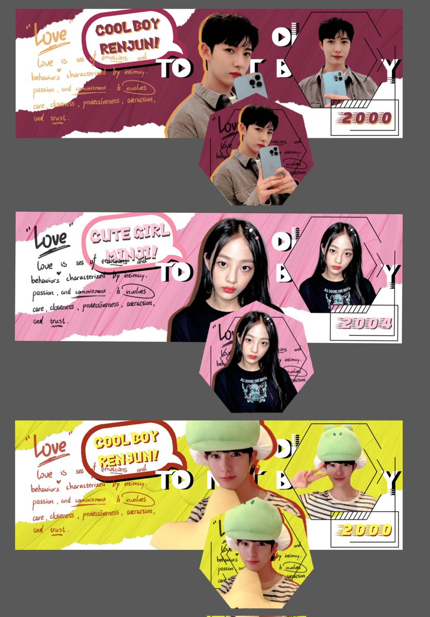 Haii kak aku punya layout ready stock nih!! Ready RENJUN,MINJI harga 6k bisa via Dana/Spay kalo berminat langsung dm aja kak!!! 
#zonajajan #zonauang #zonaba