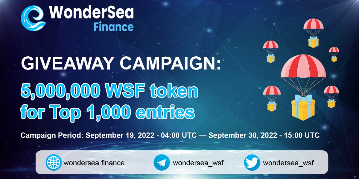 airdropinspect's tweet photo. New airdrop: WonderSea Finance (WSF)
Total Reward: 5,000,000 WSF ($30,000)
Rate: ⭐️⭐️⭐️⭐️
Winners: Top 1,000
Distribution: 5th November

Airdrop Link: https://t.co/qFNyafBCMx

#Airdrop #Airdrops #Airdropinspector #BSC #WonderSeaFinance #WSF #Crypto #Bitcoin https://t.co/2Gj4XlTpgn