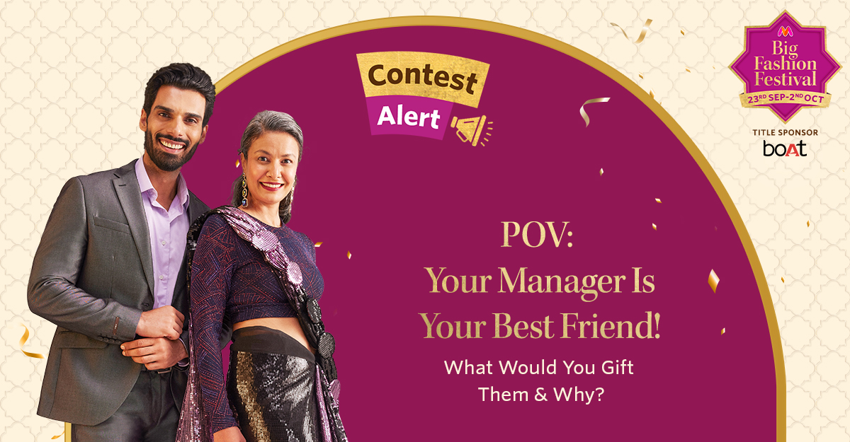 myntra's tweet photo. Rare relationships deserve the most precious gifts.❤️ Tell us what you're gifting your manager, and stand a chance to WIN a Myntra Gift Voucher of Rs. 5K. 1 winner only. 
Use #2DaysToEarlyAccess #MyntraBFFTimeToShop
+ follow @myntra to qualify
#ContestAlertIndia #Contest https://t.co/wwnz8TBuyC