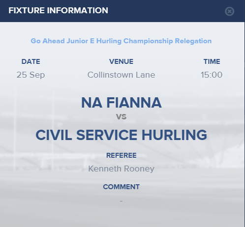 Civil Service Hurling Club tweet media