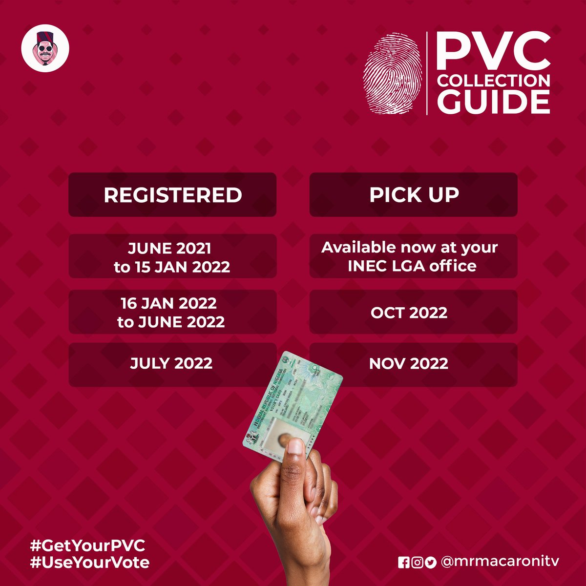 mrmacaroni's tweet image. Dear Nigerian Youths, we deserve better!!! That is why we must use our votes to elect leaders that will serve us. Not the ones that want us to serve them! 
PLEASE VOTE WISELY !