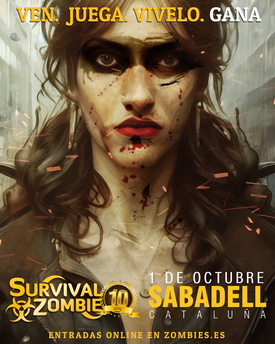 SABADELL. 1 de Octubre. Una edición Survival Zombie en la que podrás demostrar tu entereza, tu fuerza, valentía, tu capacidad... y por supuesto tus dotes para disfrutar, pasarlo bien y vivir :) 

#survivalzombie #zombies #Sabadell #1deoctubre #rolenvivo #juegos #retos #planazo