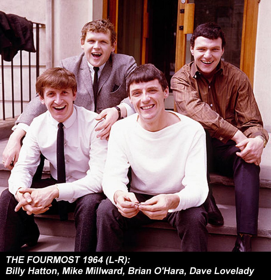 espofootball's tweet photo. #OTD Sep19,2017 #BillyHatton bassist, vocalist for The Fourmost dies at the age of 76. The Fourmost had the 1963 UK #9 "Hello Little Girl" and the 1964 UK #6 "A Little Loving" In kindergarten, Hatton's playmates were Ronnie Wycherley (Billy Fury) and Richard Starkey (Ringo Starr) https://t.co/fhAsMTk8xK