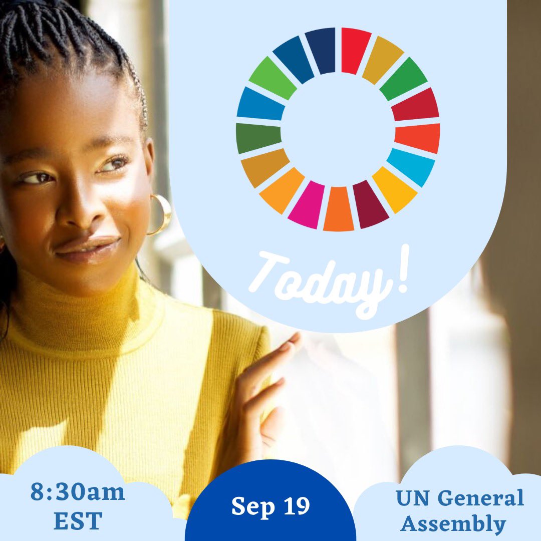 TheAmandaGorman's tweet photo. Today’s the day! I’m so excited to be performing my new poem at the @UN General Assembly this morning as a supporter of @UNICEF 💛 Tune in at 8:30 EST! https://t.co/ID4QfCQoUz https://t.co/G3Q2hEs4K6