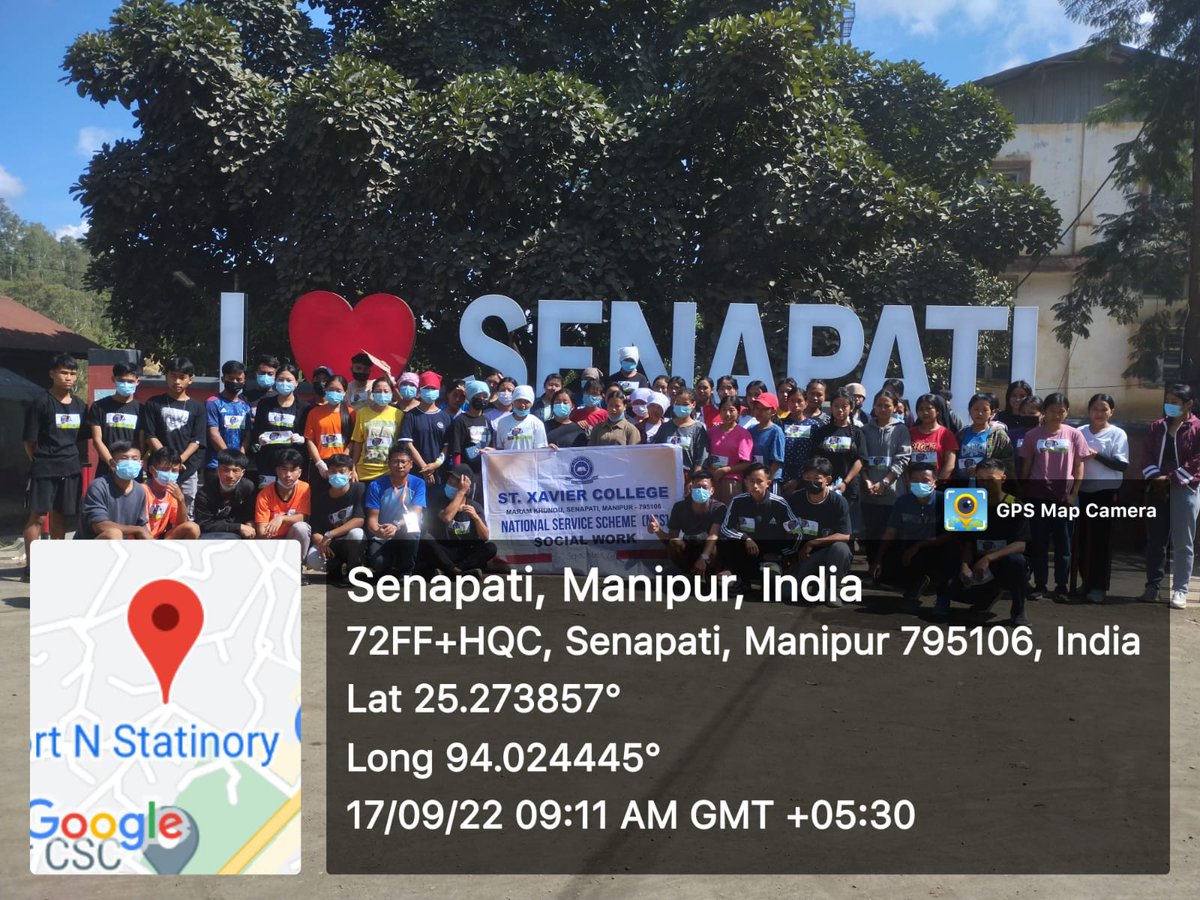 StXavier_Spt's tweet photo. @nss_rdguwahati @YASMinistry NSS UNIT 1 of St. Xavier College Senapati social service on World Clean up Day https://t.co/gB22k8NvIu