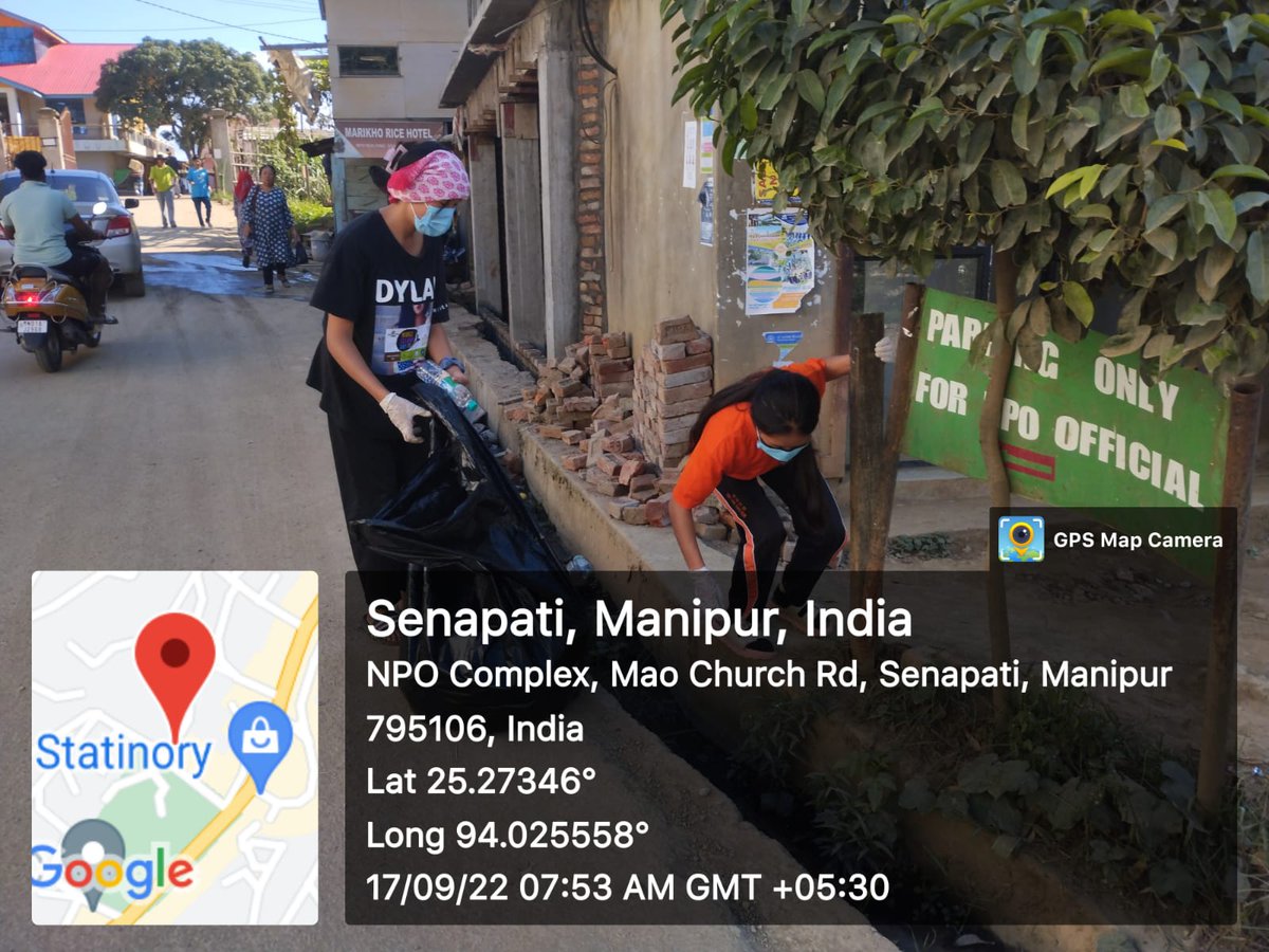 StXavier_Spt's tweet photo. @nss_rdguwahati @YASMinistry NSS UNIT 1 of St. Xavier College Senapati social service on World Clean up Day https://t.co/gB22k8NvIu
