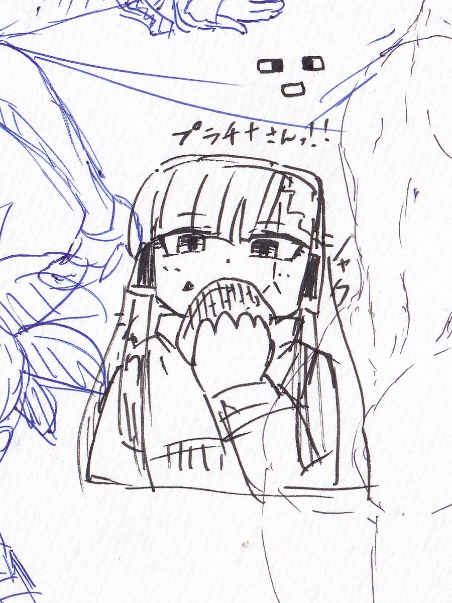 プラチナさんらくがき(今日の副産物) 