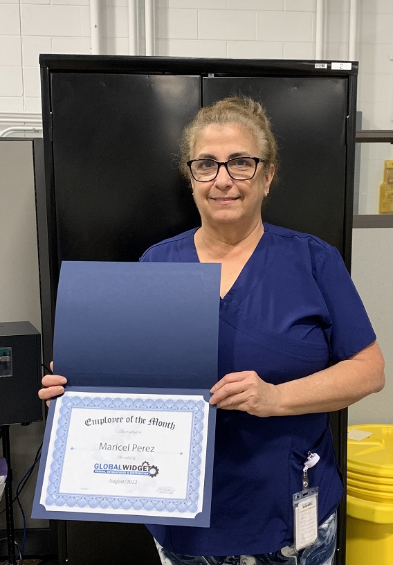 GlobalWidget's tweet image. Congratulations to our August Employees of the Month from our production team, Mayda Chavez (left), Gummy Maker and Maricel Perez (right), Production Worker!