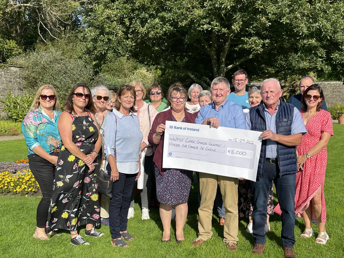 VandeleurWG's tweet photo. The #event 'Voices for Cancer', which took place at @VandeleurWG, raised β¬16,000!
All proceeds go to #WestClare Cancer Centre and @MilfordLmkCC.
Congrats to all involved and thanks to all who attended. We really appreciate your generosity! π
#eventireland #kilrush #clare https://t.co/0GZydTLKgq