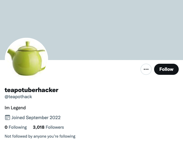 _venarix_'s tweet photo. #teapotuberhacker, the individual(s) who claimed responsibility for the #Uber and #GTA hacks, is allegedly on Twitter, gaining over 3k followers overnight... https://t.co/eolFfsvJnc