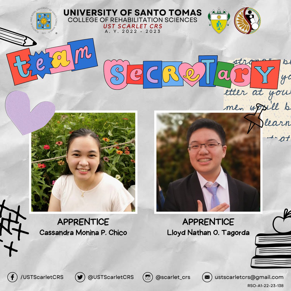 USTScarletCRS's tweet photo. fun events! 🫢🫣

We can't wait to work with you and create bonds you'll only be able to find in SCARLET CRS! 💛💙

Again, let's all welcome 🤗 the EXECUTIVE COMMITTEE of SCARLET CRS!🐼✨

#ChinoysRuS
#SCARLETCRS
#OneCRS 💛💙

Caption by Angelica Choy
Pub by Ashley Jamie Li https://t.co/ovo8AcZ6a0