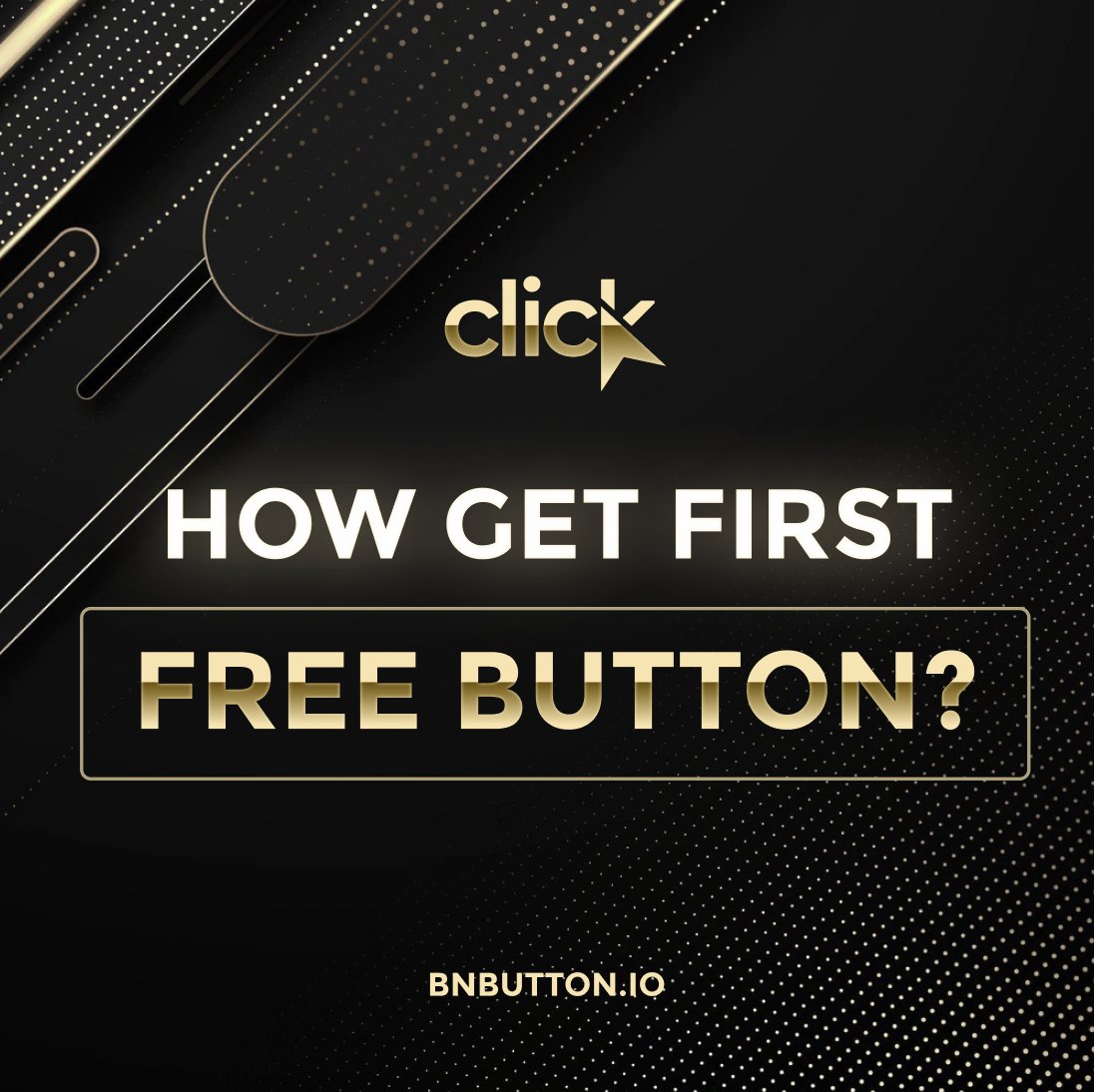 The first button is where any user can start!

You can get the first button after passing the bot by following a few steps
- subscribe to telegram project
- subscribe to twitter
- subscribe to the project's discord

After that you will get your first button! Congratulations!