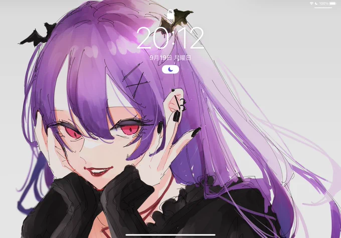 iPadのロック画面かわいい 