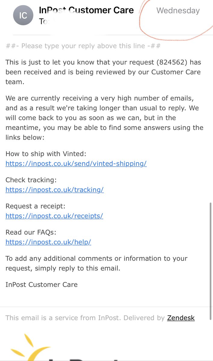 bekindbeuseful's tweet photo. @InPostUK Are you sure? I have been trying to contact already on Wednesday.
Really the service is awful lol https://t.co/OfJq0xCpvN