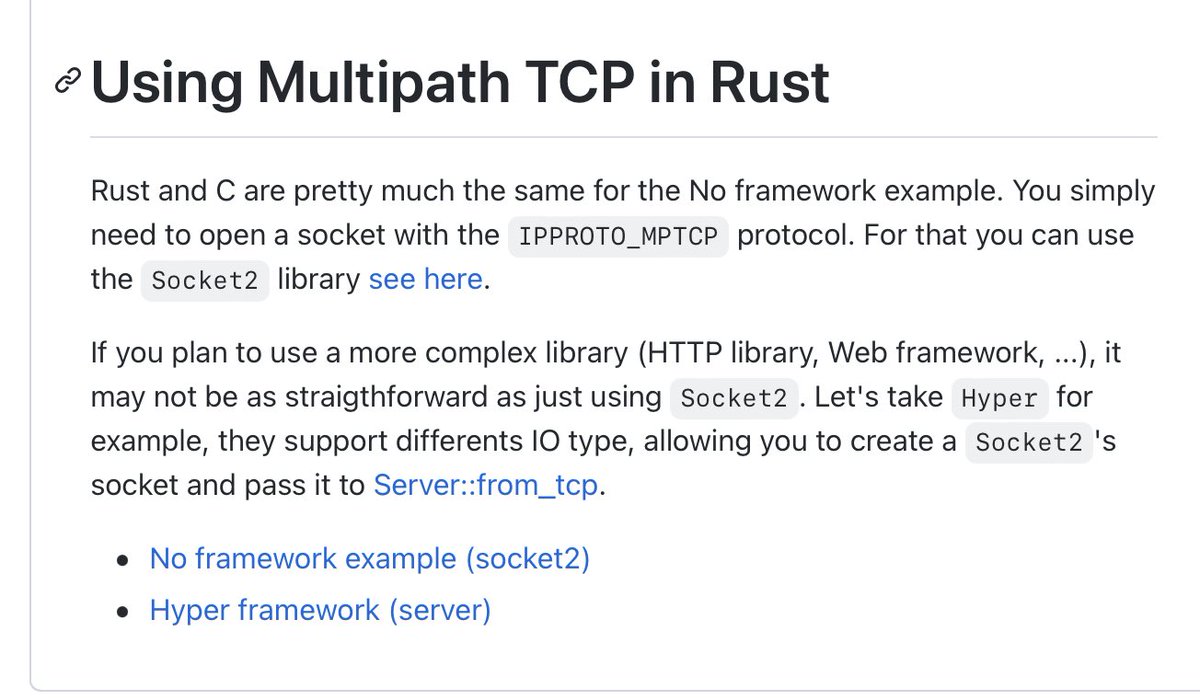 Olivier Bonaventure (@obonaventure) on Twitter photo Nice examples from <a href="/Martichouu/">Martin André</a> showing how to use #MPTCP in #rust github.com/mptcp-apps/mpt… Nice examples from <a href="/Martichouu/">Martin André</a> showing how to use #MPTCP in #rust github.com/mptcp-apps/mpt…