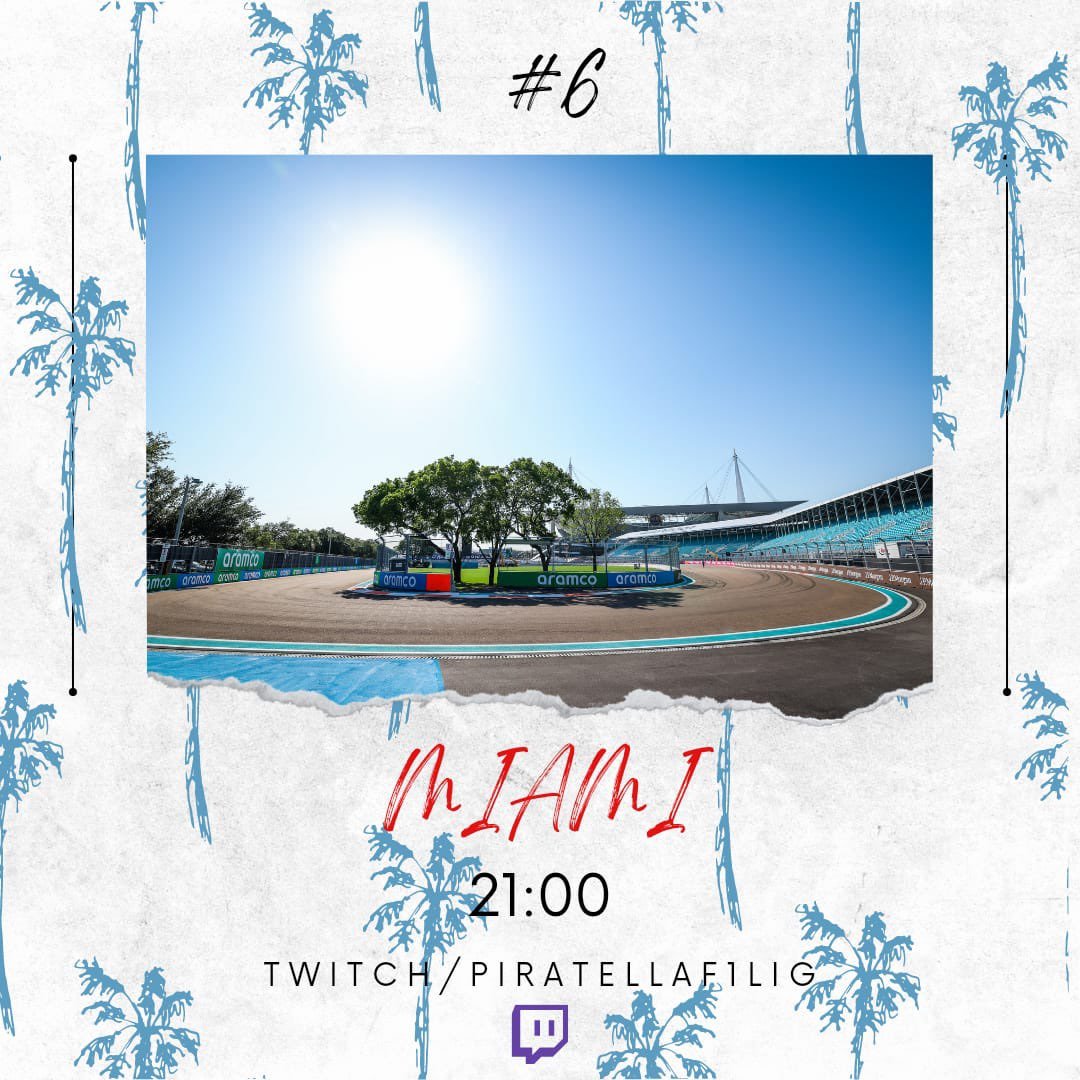 RACE DAY!

Bugün 21.00 da twitch.tv/piratellaf1lig ekranlarında Miami GP ile sizlerleyiz! 

Tüm F1 sevenleri aramızda görmekten mutluluk duyarız.

Sponsorlarımız

<a href="/emc_sim/">EmcSteeringWheel</a> 
-DiecastTurkey

#f1türkiye #f122 #f122game #miamigp #piratellaf1