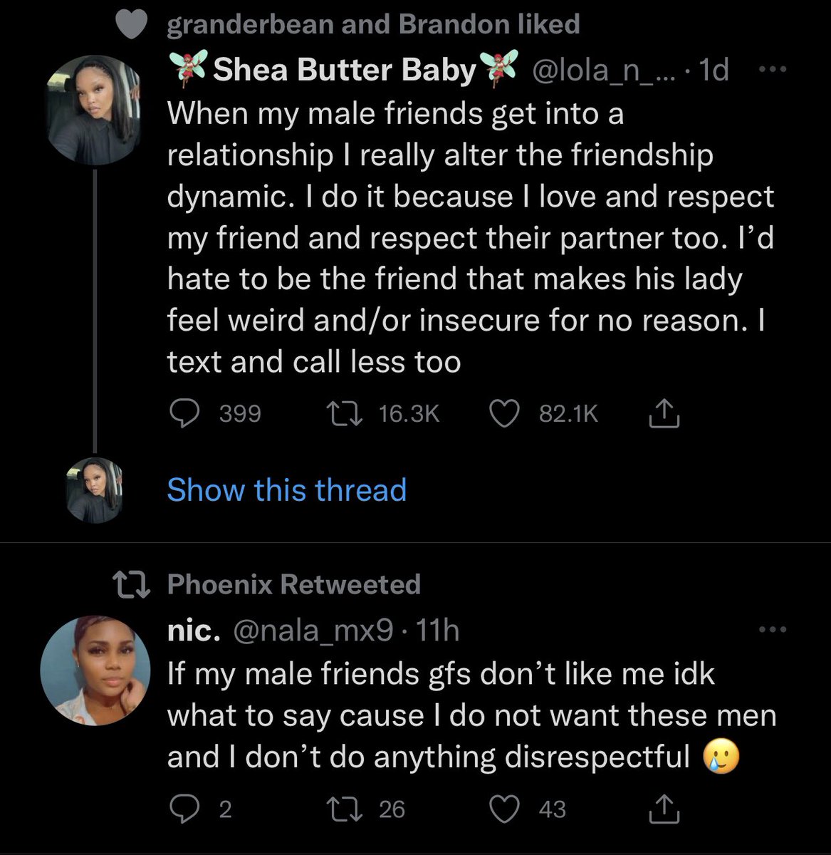 lenakamchin's tweet photo. I see y’all posting stuff like this but it never happens to me lol until today and I don’t even know who these people are lol but this was too trippy https://t.co/oytMJ1B4o8