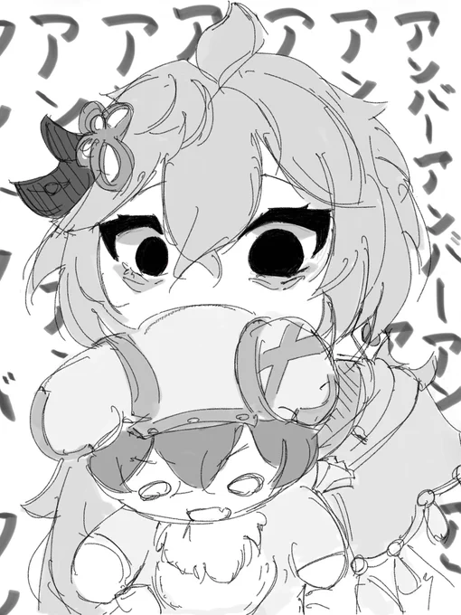 コレイはアンバーが大好き #原神 