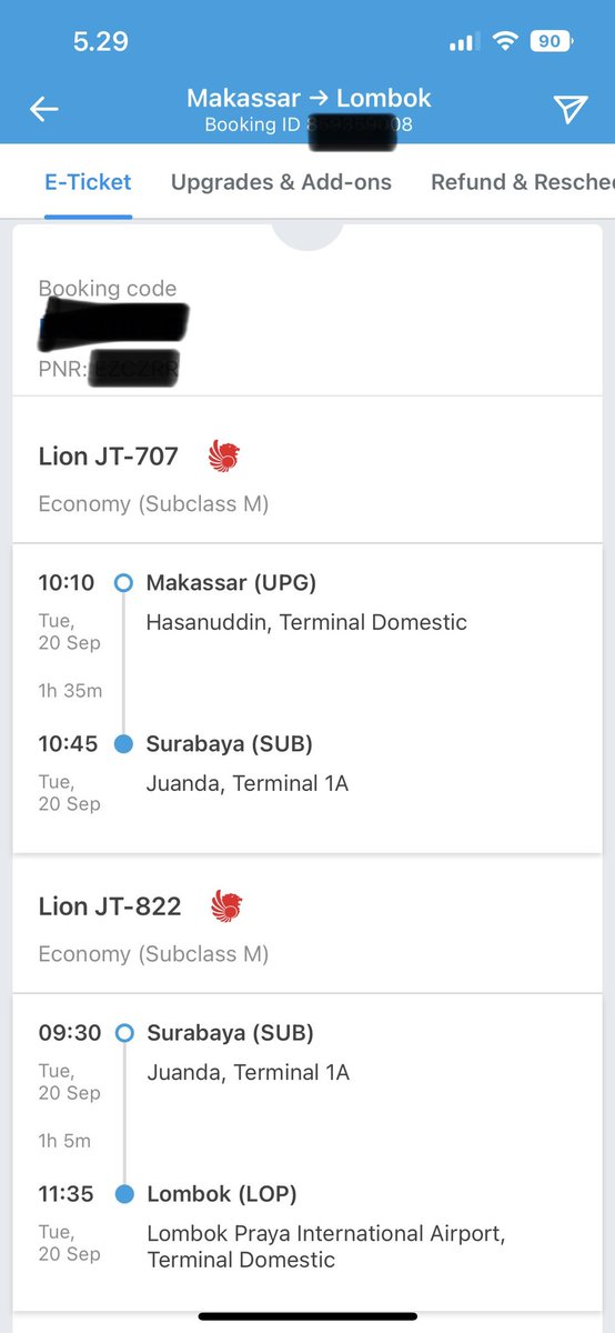 p4rcomx's tweet photo. min @traveloka ini maksudnya gmana ya? jadi gw harus miss flight? https://t.co/oAtthKjRVJ