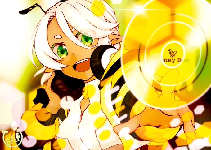 #女の子のイラストだけで興味を持ってくれる方へ届け褐色白髪緑目のかわい子ちゃんですよーー!!!!かわいいでしょーーー!!! 