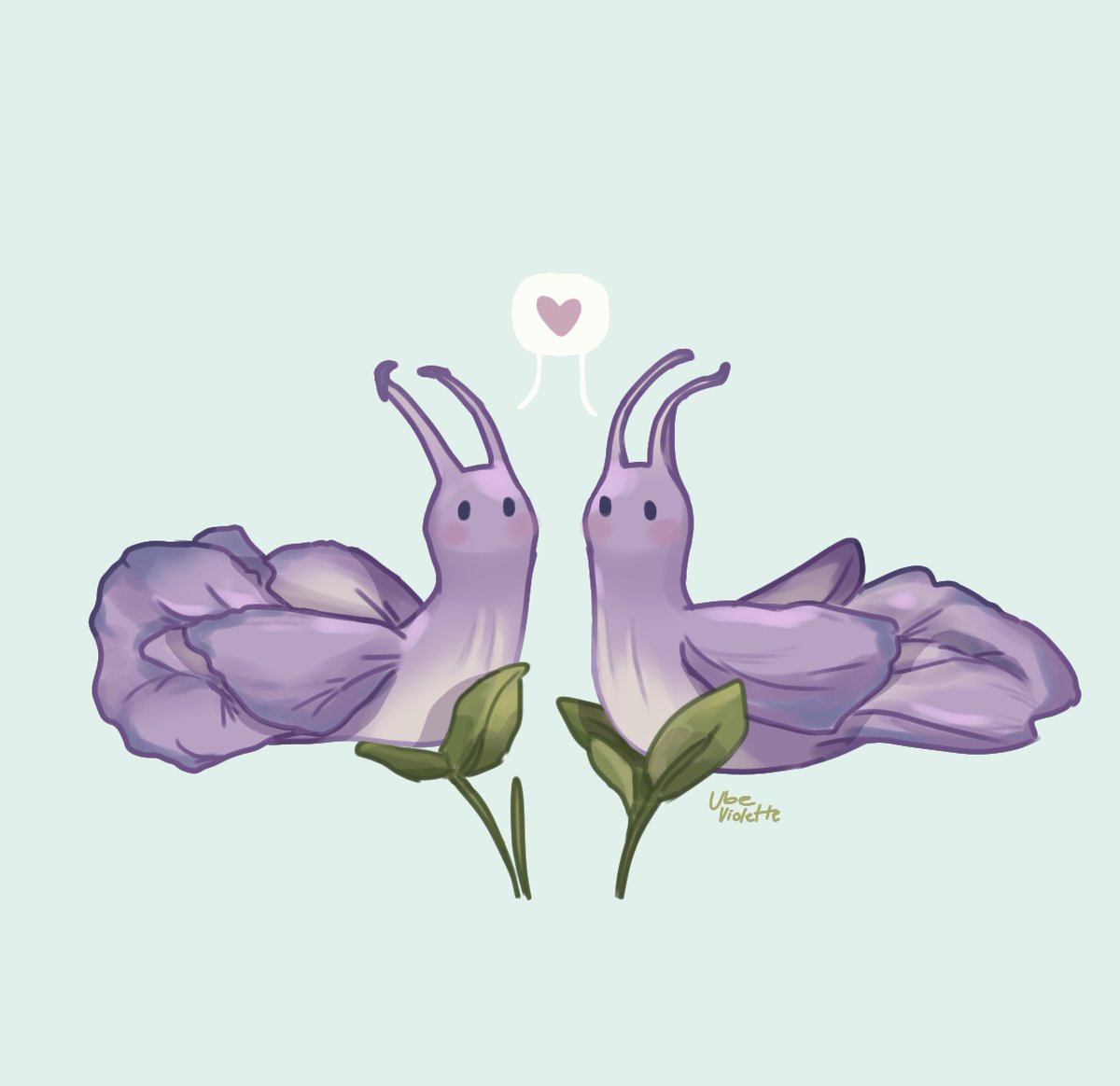 「LOVER SNAILS REINCARNATED AS FLOWERS!!! 」|violetteのイラスト