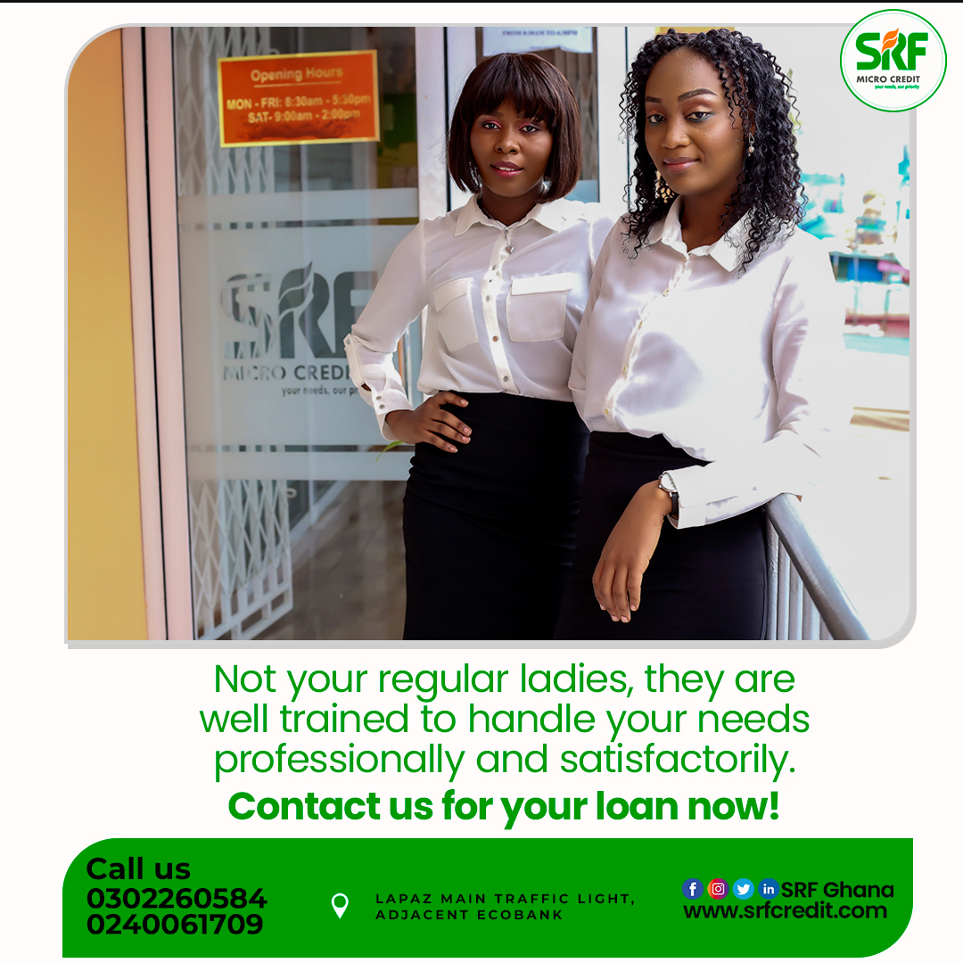 srfmoneylending's tweet photo. Let the professionals at SRF handle your loan needs today. It is convenient and reliable.

Get in touch if you live in Accra.  

Apply here: https://t.co/C9vgnem3HQ

Or contact us: 0302260584/0240061709

#quickloan #easyloan #reliableloan #srfmicrocredit https://t.co/n5k3lGvzOY