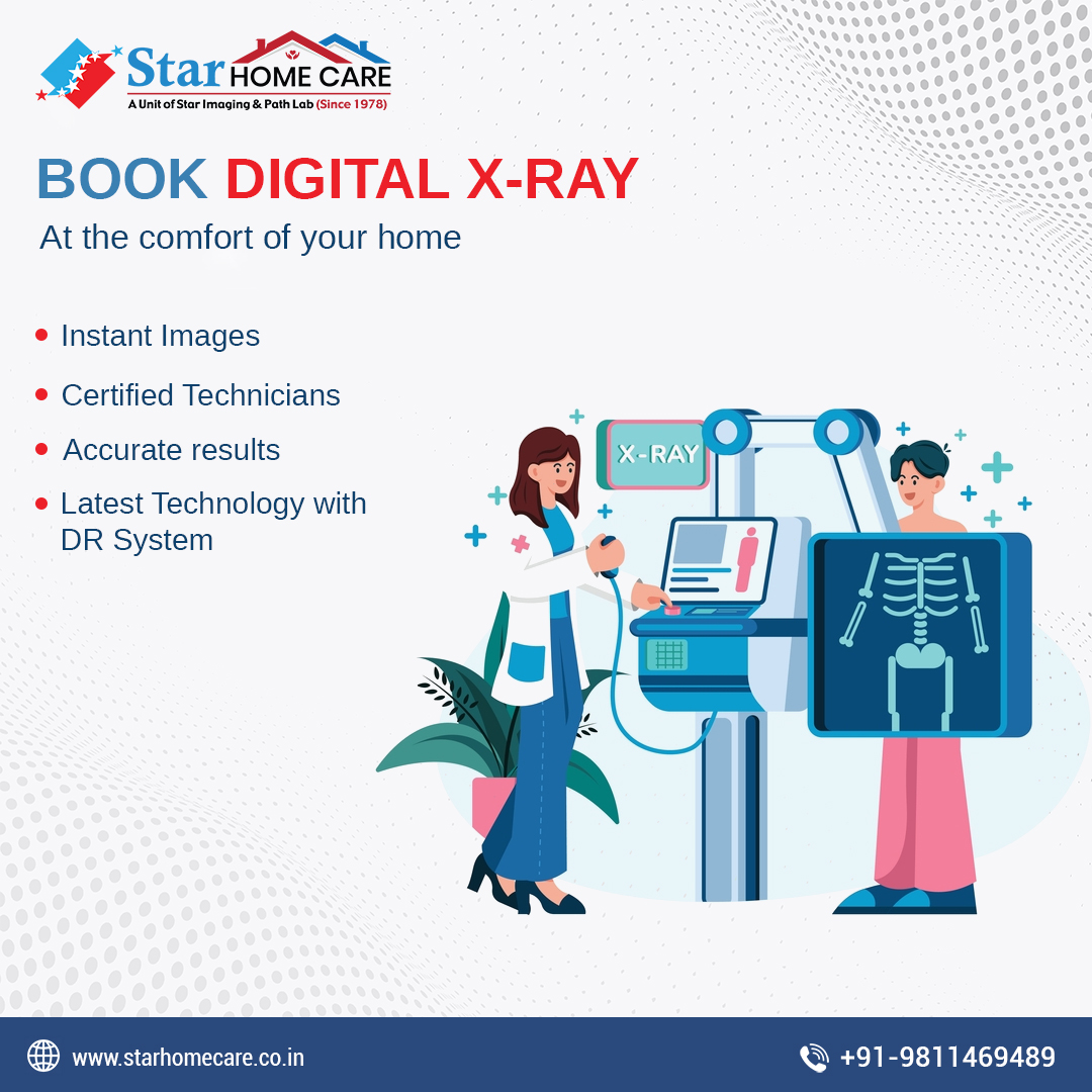 star_home_care's tweet photo. #StarHomeCare offers high-quality #XRayServices in the convenience of your home, and we would be more than delighted to assist you there.
Book your appointment easily on +91-9811469489 or visit at: https://t.co/RdlZOuN1J9
#XRayinDelhi #XRayatHome #XRayServicesinDelhiNCR https://t.co/CX9gewiXLV