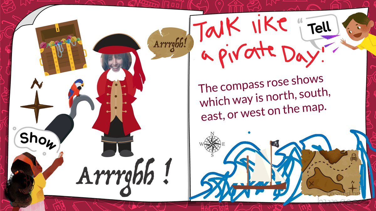 CapstonePub's tweet photo. Get all hands on deck in #PebbleGoCreate to celebrate #TalkLikeaPirateDay with your students. Arrr! 🏴☠️⛵ 🦜
Adventure awaits! Browse the hidden treasure link for more #PebbleGo September holidays. ➝ https://t.co/x3qpMNsLf1 https://t.co/7YGfeyEwDC