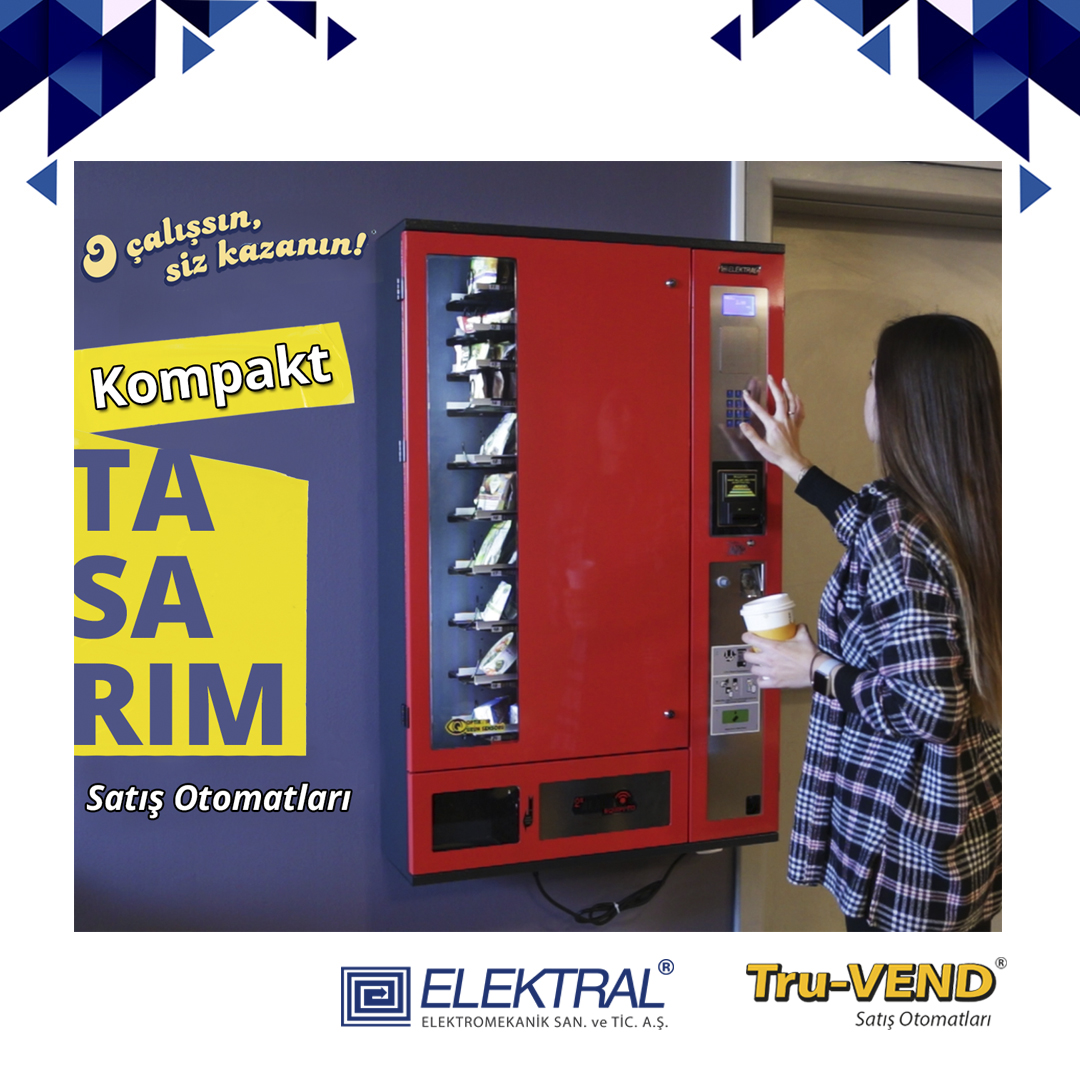 elektral_as's tweet photo. Kompakt tasarım Satış Otomatları küçük mekanlarda büyük alanlar kaplamadan satış yapmanızı sağlar. Atıştırmalık, şampuan,hediyelik eşyalar gibi farklı ürünler satışı için pratik kullanım sunar.İster duvara asın isterseniz altında bazasıyla birlikte kullanın.O çalışsın siz kazanın https://t.co/izmWRB69UP