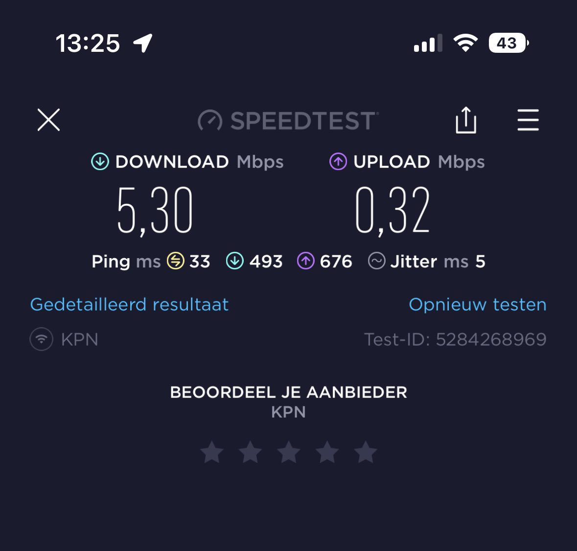 Kan het kloppen dat KPN buitengebied eruit ligt bij 1381HN <a href="/KPNwebcare/">KPN Webcare</a>?