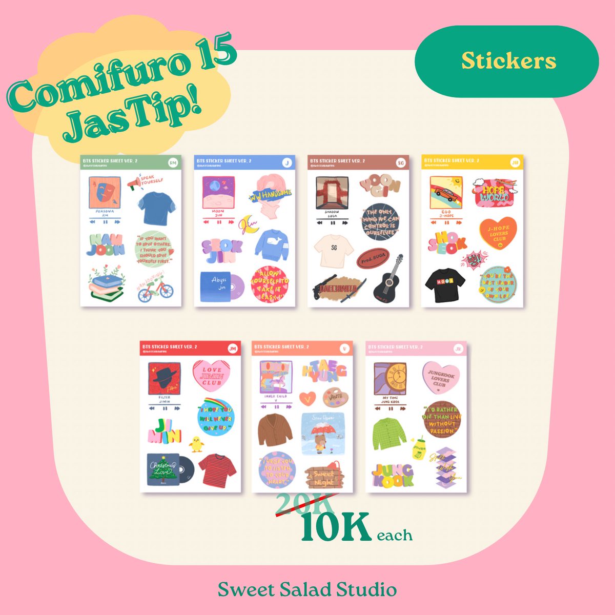 sweetsalad_'s tweet photo. Buat yang mau titip goods sweetsalad bisa banget ya! Tinggal DM aja mau goods yg mana ^^ Nanti kita bisa meet up langsung ya!! 

#comifuro15 #cf15
#comifuro15catalog https://t.co/YjTe959vwj