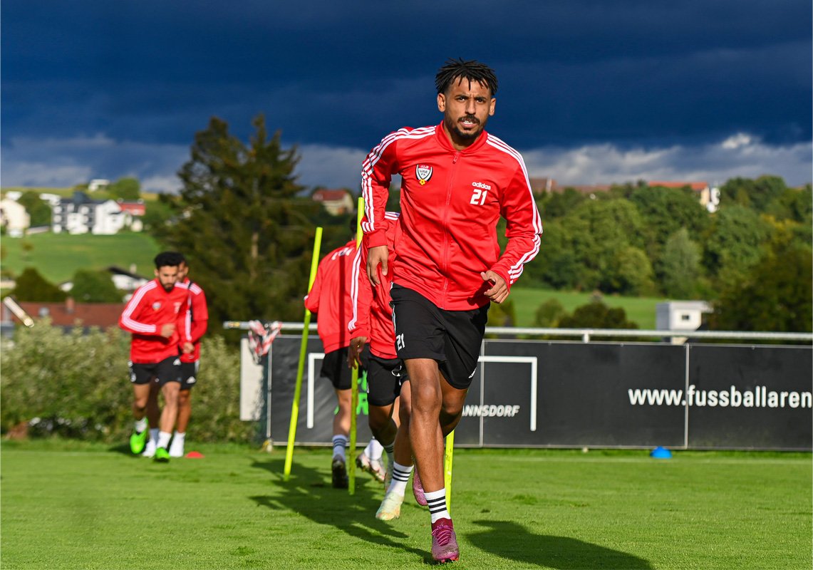 AGCFF_EN's tweet photo. The UAE 🇦🇪 national team @UAEFNT underwent their first training session at their camp in Austria, ahead of a friendly against Paraguay 🇵🇾 on Friday  

https://t.co/jMV9o312ew