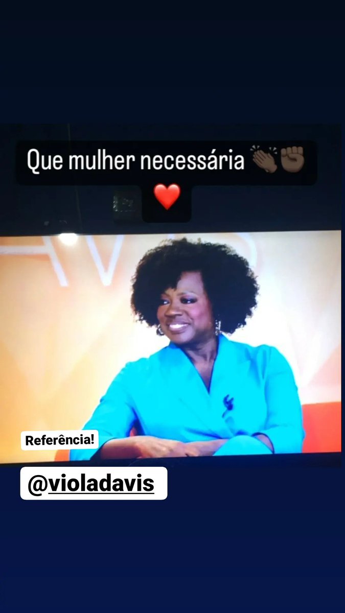 Referência 
<a href="/violadavis/">Viola Davis</a> 
#referência 
#ViolaDavis 
#Fantastico
