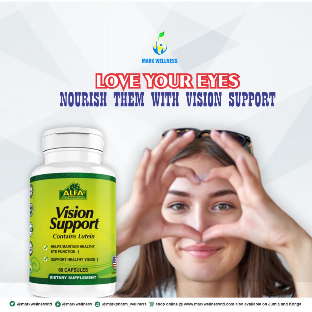 Markwellnessltd's tweet image. Don&apos;t let your vision go bad due to poor Eye sight, nourish your eyes with Vision Support Supplement. 

#healthyeye #Supportyourvision  #Supplement #Eyehealth #Mondayvibe #stayhealthy #livenatural