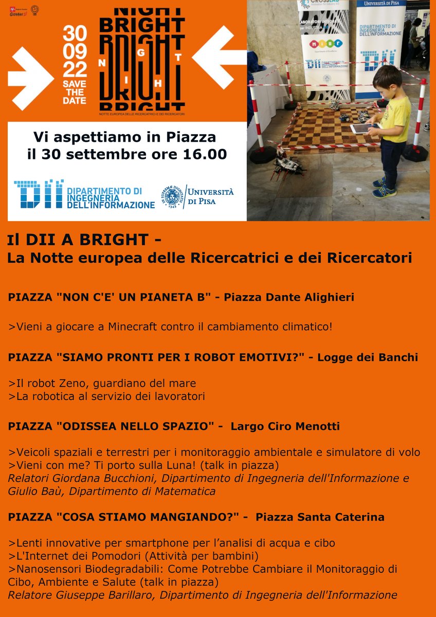 🍅 L'internet dei pomodori. In piazza a <a href="/brightnightIT/">BRIGHT-NIGHT</a> un'attività per bambini con una serra sensorizzata controllata tramite #smartphone e #5G. In collaborazione con <a href="/HortoMio/">HortoMio</a> <a href="/Unipisa/">Università di Pisa</a> dii.unipi.it/news/eventi/il…