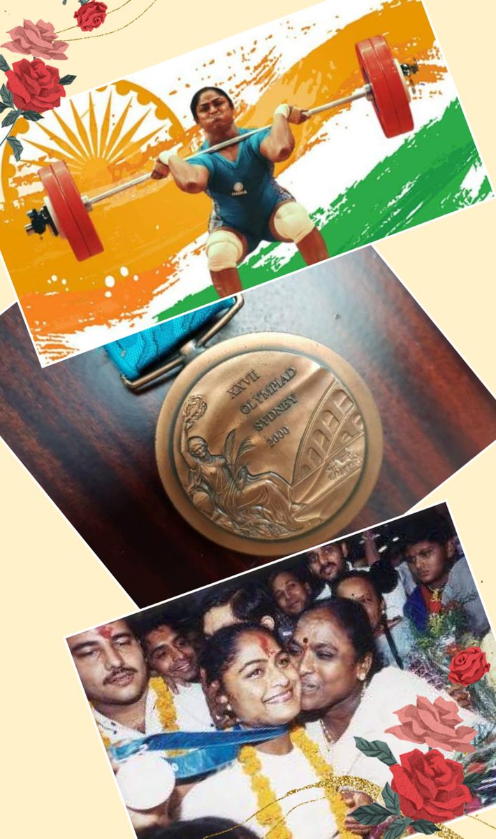 kmmalleswari's tweet photo. In 100 years of its Olympic history, India got its first woman Olympic medallist on this day. 22 years hence, I am proud to see glorious Indian sportswomen taking my legacy forward. I hope to see new champions in the sport, raising our country's flag high at Paris'24. Jai Hind!🇮🇳 https://t.co/K22spHLCIy