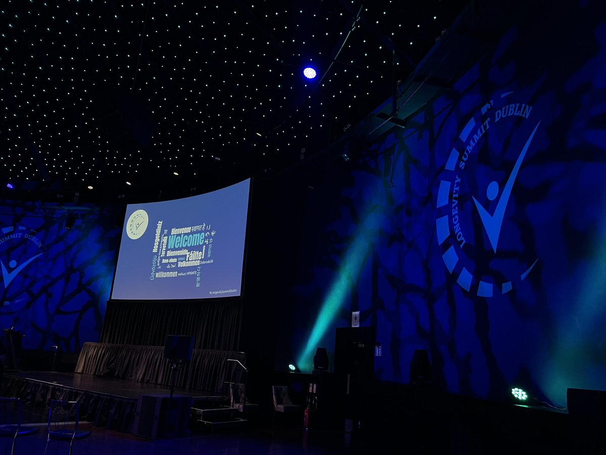 LongevityDublin's tweet photo. All set here in @RoundRoomDublin to start #longevitysummitdublin. Fáilte mhór go léir ☘️ #longevity #conferenceday #mansionhouse #roundroomdublin #methuselahfoundation #lifespan #longevitytechnology #unitedevents #welcometoireland #visitdublin https://t.co/WLieZHaNgK