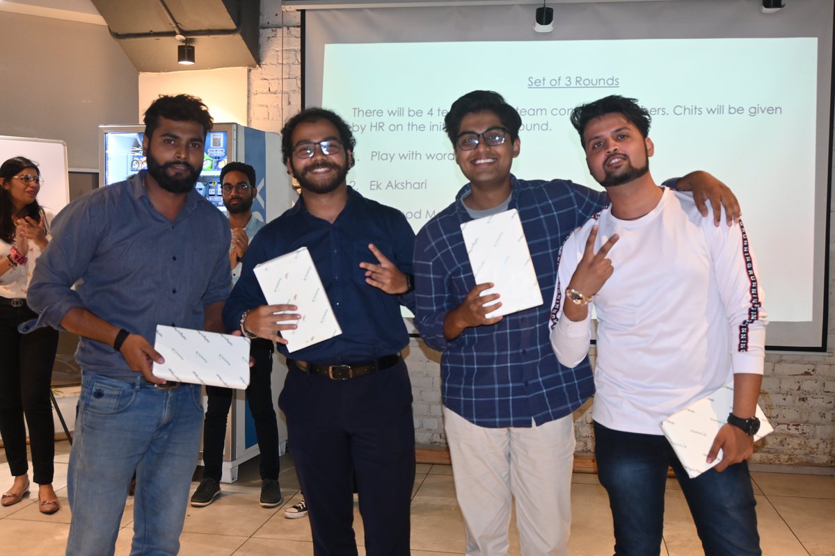 merittoofficial's tweet photo. All work and no play makes Jack a dull boy!
To add some hues to the workplace and get past the Saturday slump, we planned a fun activity last Saturday at the headquarters.
Swipe through to catch a few glimpses!
#workplace #saturday #headquarters #funactivities #nopaperforms https://t.co/KzBcHDsNkC
